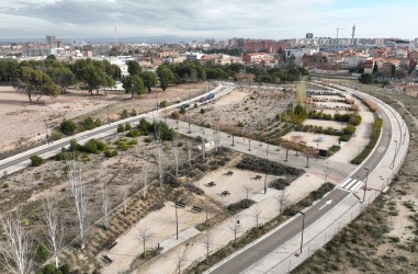 Vista aérea del solar del Residencial Neo City