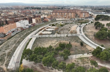 Vista aérea del solar del Residencial Neo City